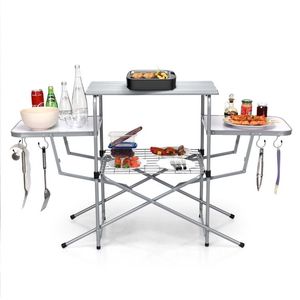 Table de barbecue pliable pour l'extérieur, support de grillade pour les divertissements en plein air - Product Image 4