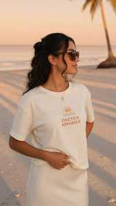 เสื้อยืดผู้หญิงฤดูร้อน สีกรมท่า ผ้าฝ้ายนุ่ม สวมใส่สบาย แขนสั้น ระบายอากาศได้ดี คุณภาพสูง ปรับแต่งได้ แฟชั่นทันสมัย คอกลม ผ้าไหม - Product Image 5