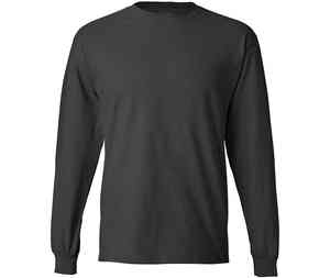 Camiseta de Manga Larga para Hombre, Cuello Redondo, Estilo Liso, Transpirable y Cómoda - Product Image 1