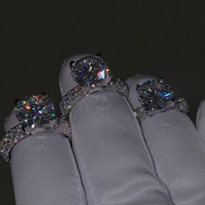Modern Rose Gold Plated Moissanite Lab Grown Diamond <b>Cross</b> <b>Ring</b> Elegant Bridal Fashion Jewelry - Product Image 6