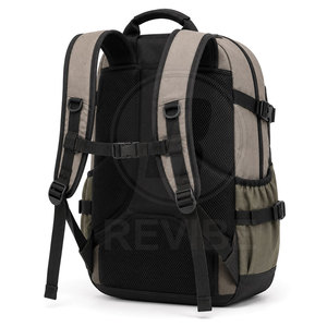 Sac à dos de randonnée imperméable REVIBE 30-40L en polyester, coque souple, léger, rectangulaire, unisexe, avec poches zippées pour une utilisation en extérieur - Product Image 4
