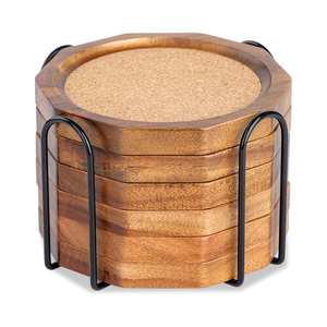 Sous-verre en bois élégant et populaire, support de tasse polyvalent, dessous de tasse à thé, sous-verre en bois moderne de luxe pour la décoration, idéal pour les cafés, restaurants et usage domestique - Product Image 3