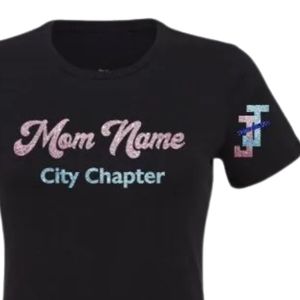 T-shirt graphique noir Jack and Jill Mom pour femme, en coton doux, décontracté, pour tous les jours, tenue assortie pour les événements familiaux - Product Image 5