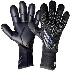 NQ SPORTS Guantes de Portero de Fútbol Personalizados, Guantes de Portero Profesionales de Látex, Guantes de Portero Deportivos de Goma Negra - Product Image 1