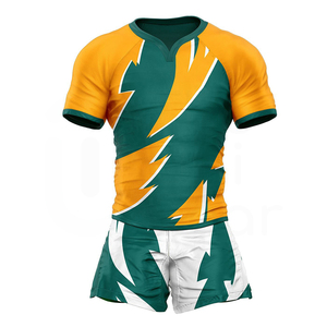 Personnalisé Top Joueur de Rugby Football Équipe Uniformes Nouveau Design Hommes et Femmes Maillot et Shorts Ensemble En Gros Rugby Football Porter - Product Image 1
