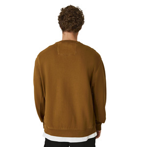 Sudadera de Forro Polar con Cuello Redondo para Hombre, con Logotipo Personalizado en la Parte Delantera, 100% Algodón, Impermeable, Ecológica, Forrada, de Color Sólido para Invierno - Product Image 3