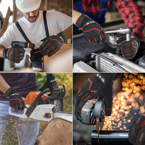 Nouveauté 2026 – Gants personnalisés OEM/ODM résistants aux chocs et anti-boulochage, couleur bleu et blanc, haute qualité, compatibles écran tactile, pour le travail en extérieur - Product Image 6