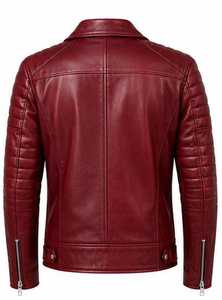 Chaqueta de Cuero para Hombre de Primera Calidad con Cierre de Cremallera - Product Image 4