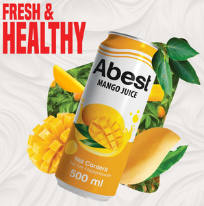 Abest 330ml Juice <b>Cans</b> Fresh Mango Flavoured Vietnamese Soft Drink Unique Ingredient Sugar and Milk Dried Style - Product Image 5