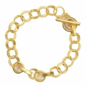 Pulsera Magnética de Acero Inoxidable y Cobre de Estilo Clásico con Diseño Geométrico de Moda, Abotonadura de Latón para Amantes, Regalo para Uso Terapéutico - Product Image 1