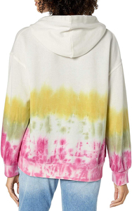 Women's Tie Dye Hoodie Drop Shoulder <b>Fleece</b> Sweatshirts <b>Jumper</b> Hood With Front Kangaroo Pocket New Style Pullover Hoodies - Product Image 6