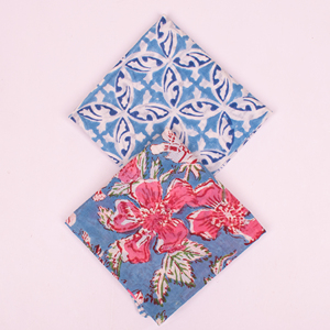 Bandana carré en coton à motifs, fait main, respirant, décontracté, unisexe, style bohème - Product Image 3