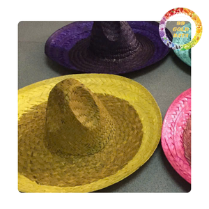 Sombrero Mexicano Tejido Colorido, Sombrero Panamá de Seagrass, Unisex, para Todas las Estaciones, Eventos de Verano, Playa y Vacaciones - Product Image 4