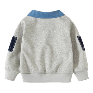 Nouveau sweat-shirt d'hiver pour enfants et bébés, design coréen élégant pour les plus grands, 100% coton polaire léger, séchage rapide, respirant - Product Image 2