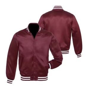 Chaqueta Varsity Verde para Hombre con Bordado de la Letra C, Estilo Preppy, Mezcla de Lana y Poliéster, Cuello Camisero, Corte Regular, para Otoño - Product Image 2