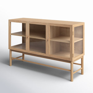 Gabinete de buffet costero bohemio de 55,12 pulgadas, aparador, muebles de almacenamiento - Product Image 5