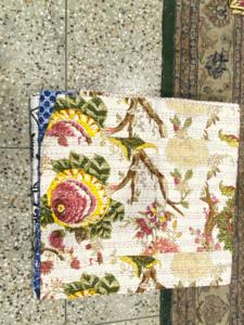 Elegant Handmade Kantha Stitch Cotton Bedcover with Fine <b>Running</b> Stitch <b>for</b> Contemporary <b>Homes</b> and Heritage Interiors - Product Image 2