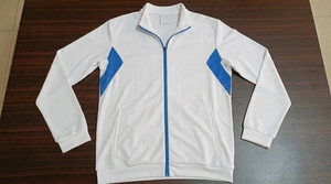 Veste unisexe à fermeture éclair, blanche et verte, à blocs de couleur, manches longues, respirante, coupe classique, pour adultes, toutes saisons, vêtements de sport - Product Image 3