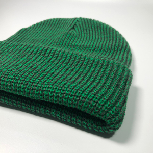 Unisex Green Acrylic Knitted <b>Beanie</b> Solid Color Winter <b>Hat</b> Casual Style 56-58CM Head Circumference Adult Size - Product Image 6