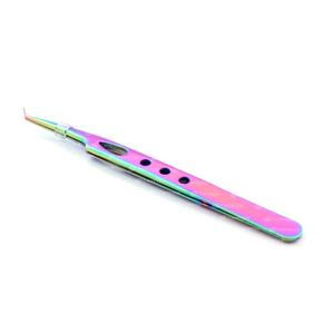 Multi Color <b>Tweezers</b> for Eyelash Extension Stainless Steel Makeup and Tools Private Label Lash Extension <b>Tweezers</b> - Product Image 2