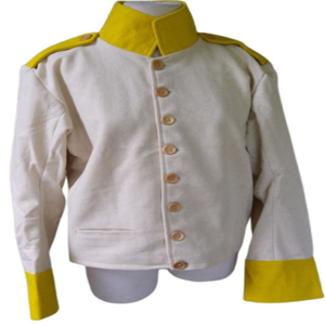 <b>Vintage</b> Stand Collar Wool <b>Jacket</b> Men Winter Knitted Woolen Outerwear Custom British <b>Jackets</b> Yellow Facing Regiments <b>Jackets</b> - Product Image 6