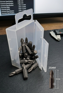 Embouts de tournevis Phillips RALTER PH2 25mm 20 pièces Finition sablée Manche S2 Taïwan DIY OEM avec boîte en PP - Product Image 5