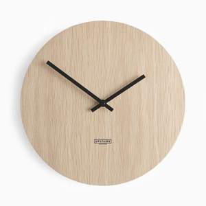Reloj de Pared de Madera de Nogal y Roble de Primera Calidad, Reloj de Madera Decorativo Grande, Minimalista y Silencioso para Sala de Estar - Product Image 1