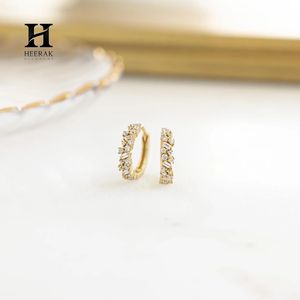 Luxury Mixed Cut Diamond Huggie Hoops – 14k Gold with Certified Diamonds – Fine Jewelry Manufacturer - Product Image 3