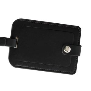 Étiquette de bagage en cuir personnalisée simple pour femme, porte-adresse d'identification pour valise de voyage, étiquettes de bagage pour filles, étiquette portable pour sac de bord - Product Image 4