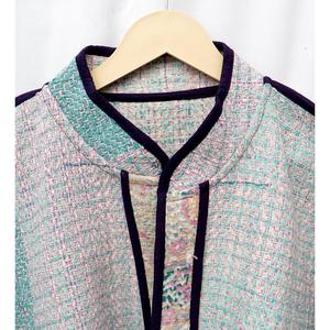 Chaqueta Kantha Vintage Premium ART&ART - Chaqueta Boho de Diseño, Hecha a Mano, Acolchada, con Parches, 100% Algodón Ecológico, Talla Regular - Product Image 6