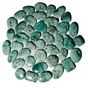 Cabujones de Ópalo Calcedonia Natural de Alta Calidad, Pulidos y Lisos, Piedras Preciosas Sueltas de 20-45mm, 8-12g, Certificados por Terceros, Formas Variadas para - Product Image 1