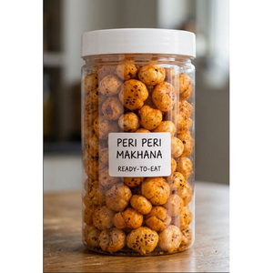 Peri Peri Makhana para un Snack Moderno, Paquete Premium de Snacks de Makhana con Sabor, Semillas de Loto Tostadas por el Proveedor - Product Image 1