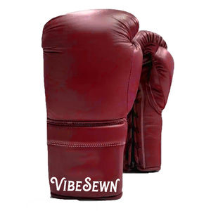 Heavy Punching <b>Bag</b> Training <b>Boxing</b> <b>Gloves</b> Leather Sparring MMA Kickboxing Adjustable Hook Loop Closure Customized Packaging OEM - Product Image 3