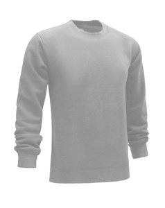Men Solid Polyester/Cotton Crew Neck <b>Pullover</b> Sweatshirt Regular Fit Casual Winter Fleece Embroidered Windproof Long Sleeve - Product Image 5
