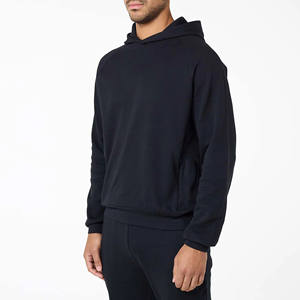 Ensemble de survêtement pour homme, design tendance, logo personnalisé, sweat-shirt à manches raglan noires et pantalon de jogging à jambes droites, streetwear, jogging, sweat-shirt pour homme - Product Image 3