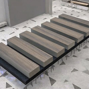 Panneaux acoustiques modernes en feutre PET insonorisants 100 % fibre de polyester avec options bois massif/MDF, installation suspendue, vente en gros - Product Image 1