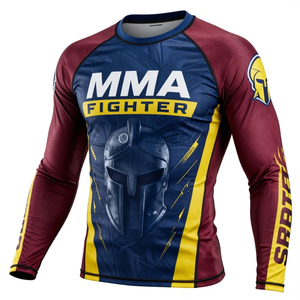Rash Guard Sublimado de Diseño Personalizado, Calidad Premium, Precio al por Mayor, para Hombres - Product Image 3
