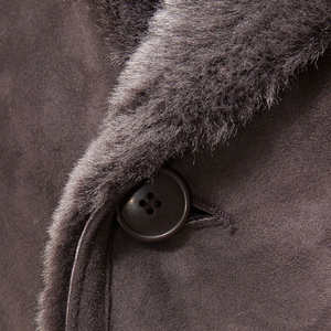 Veste en cuir pour homme sur mesure à manches longues avec fermeture éclair, col montant, coupe-vent et imperméable, style urbain pour l'hiver - Product Image 4