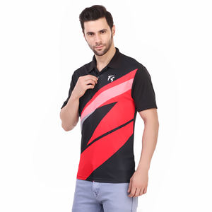 T-shirts de sport formels pour hommes en tissu tricoté 100% polyester à séchage rapide avec motif camouflage par sublimation - Product Image 5