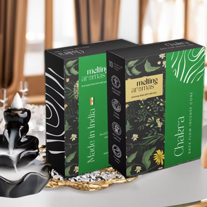 CHAKRA <b>BACKFLOW</b> STICK <b>INCENSE</b> Premium Wood Powder Religious Eco-Friendly Organic 100% Natural - Product Image 1