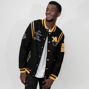 Top Brand Women's Letterman <b>Jackets</b> 100% Wool Casual College Sports Varsity <b>Jackets</b> <b>Short</b> <b>Sleeves</b> XL Size Winter Season - Product Image 1