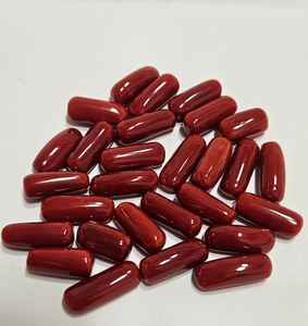 Coral Rojo Natural Italiano en Forma de Cápsula Pequeña, Gema de Mejor Color. Piedras preciosas sueltas para la fabricación de joyas - Product Image 1