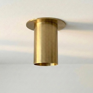 Plafonnier minimaliste en laiton, rond, moderne, décoration intérieure, éclairage pour salon - Product Image 4