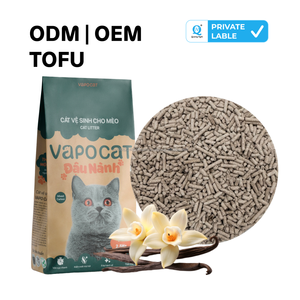 Litière agglomérante naturelle pour chats en fibres de soja et de pois, légère, faible dispersion, longue durée, pour chats d'intérieur - Product Image 1