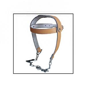 Premium Leather Steel Reinforced Adjustable Neck <b>Strength</b> <b>Training</b> Head Harness-Durable Weightlifting Neck Exerciser for Fitness - Product Image 3