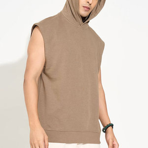 Men Sleeveless Hoodie Fitness Tank Gym Workout Vest Athletic Hooded Pullover Shirt Training <b>Top</b> Sportswear and Casual wear - Product Image 5