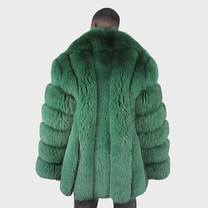 Abrigo de Piel de Zorro Auténtico para Hombre, Moda OEM al por Mayor - Product Image 1