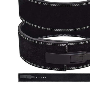 Ceinture de musculation unisexe en cuir de vachette, réglable, avec logo personnalisé, en tissu doux de haute qualité, pour entraînement de force et de musculation. - Product Image 5