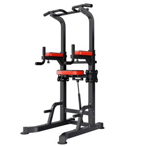 Torre di Allenamento in Acciaio Stabile con Stazione Dip e Piattaforma di Assistenza in ABS, Capacità di Carico 150 kg, a Forma di H e Regolabile - Product Image 1