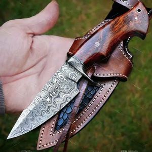 Couteaux de chasse professionnels avec lame en acier inoxydable tranchante, manche ergonomique pour le camping en plein air, la survie, le bushcraft, la randonnée - Product Image 2